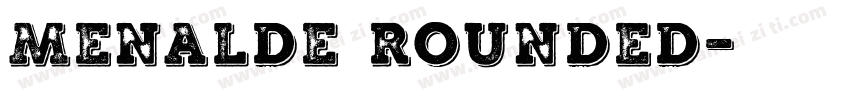 Menalde Rounded字体转换